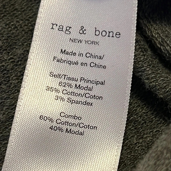 RAG & BONE Surplus Army Green V Neck Pullover Sweater - Picture 7 of 7